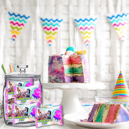 TOTS Ring Pop Label Sticker for Birthday Party Candy Favor - Digital, Stickers or Finished Options #Pink