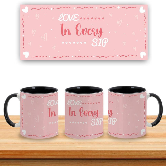 Personalized Large Coffee Mug 15oz Custom Matte Finish Gift for Men Women Work Office Home Love In Every Sip