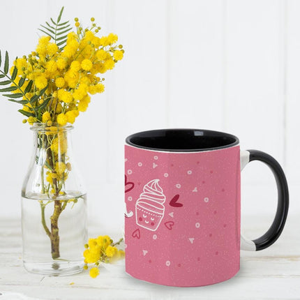 Personalized Large Coffee Mug 15oz Custom Matte Finish Gift for Men Women Work Office Home Love Muffin And Coffee