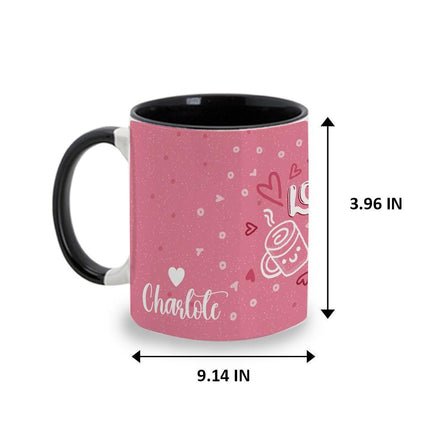 Personalized Large Coffee Mug 15oz Custom Matte Finish Gift for Men Women Work Office Home Love Muffin And Coffee