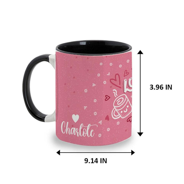 Personalized Large Coffee Mug 15oz Custom Matte Finish Gift for Men Women Work Office Home Love Muffin And Coffee