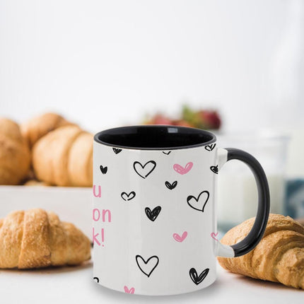 Personalized Large Coffee Mug 15oz Custom Matte Finish Gift for Men Women Work Office Home Love To The Moon Design
