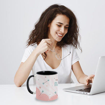 Personalized Large Coffee Mug 15oz Custom Matte Finish Gift for Men Women Work Office Home Thank You Design