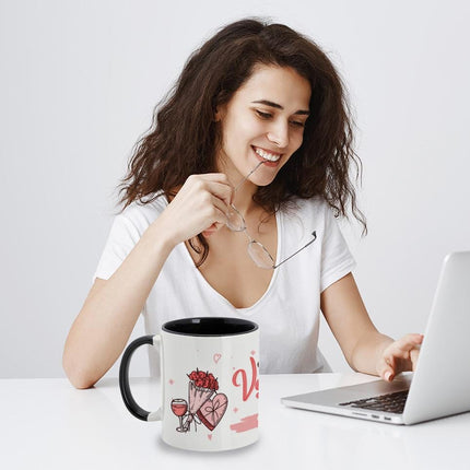 Personalized Large Coffee Mug 15oz Custom Matte Finish Gift for Men Women Work Office Home Valentine Gifts