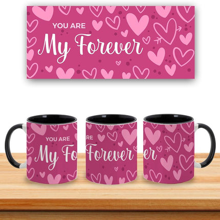 Personalized Large Coffee Mug 15oz Custom Matte Finish Gift for Men Women Work Office Home You Are My Forever Design