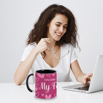 Personalized Large Coffee Mug 15oz Custom Matte Finish Gift for Men Women Work Office Home You Are My Forever Design