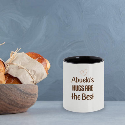 Personalized Large Coffee Mug 15oz Custom Matte Finish Gift for Women Work Office Home Mom Abuelas's Hugs