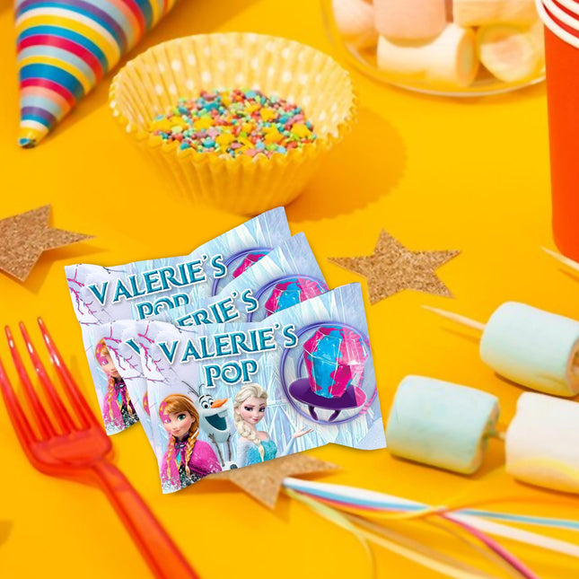 Frozen Ring Pop Label Sticker for Birthday Party Candy Favor - Digital, Stickers or Finished Options