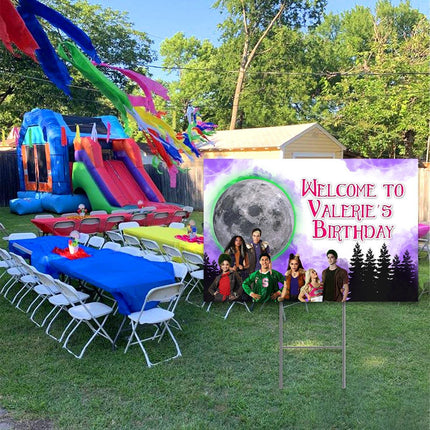 Zombies Yard Sign for Birthday Party Decor Weatherproof Stake Included