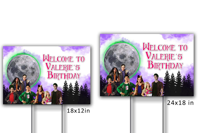 Zombies Yard Sign for Birthday Party Decor Weatherproof Stake Included