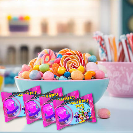 Minnie Roadster Racers Ring Pop Label Sticker for Birthday Party Candy Favor - Digital, Stickers or Finished Options