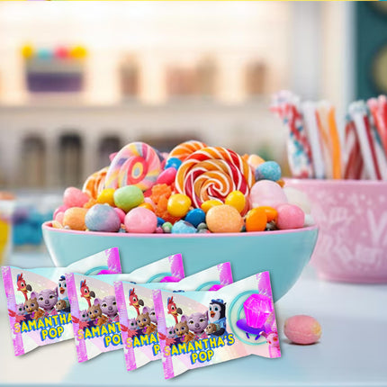 TOTS Ring Pop Label Sticker for Birthday Party Candy Favor - Digital, Stickers or Finished Options #Pink