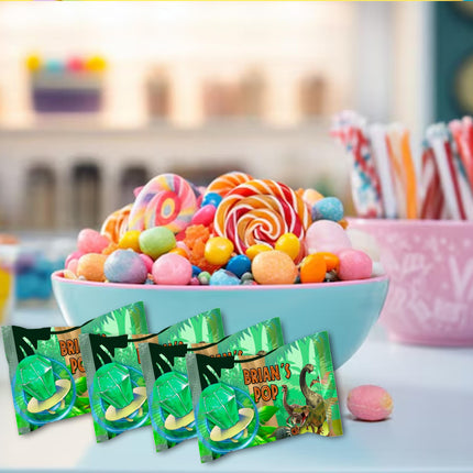 Dinosaurs Ring Pop Label Sticker for Birthday Party Candy Favor - Digital, Stickers or Finished Options