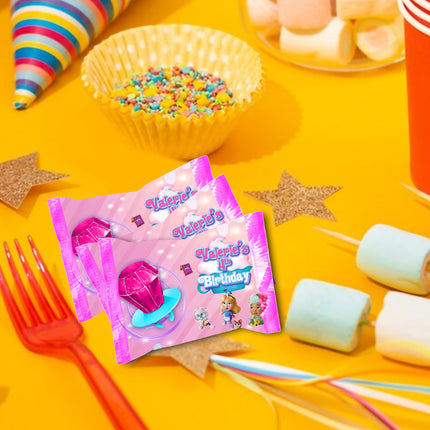 Alice Bakery Ring Pop Label Sticker for Birthday Party Candy Favor - Digital, Stickers or Finished Options