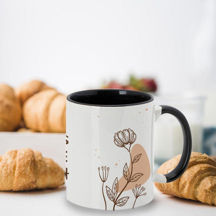 Personalized Large Coffee Mug 15oz Custom Matte Finish Gift for Women Work Office Home Mom Abuelas's Hugs