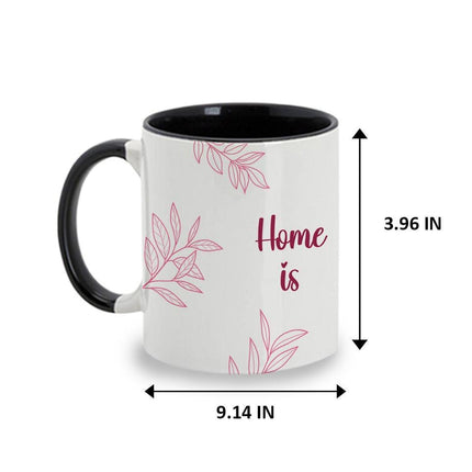 Personalized Large Coffee Mug 15oz Custom Matte Finish Gift for Women Work Office Home Is Where Mom Is