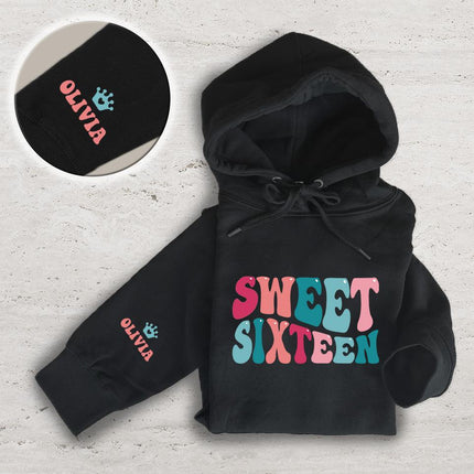 Adult Hoodie Sweatshirt Cozy Pullover Fleece Winter Outfit Gift for Her Sweet Sixteen