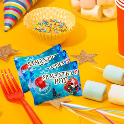 Brave Ring Pop Label Sticker for Birthday Party Candy Favor - Digital, Stickers or Finished Options