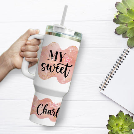 Custom Tumbler 40oz Personalized Name Insulated Bottle Water My Sweet Sixteen