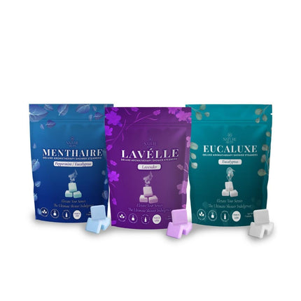 Aromatherapy Shower Steamers Home Spa Stress Relief Bombs Natural Self Care Gift Eucalyptus Lavender PeppermintEucalytus 7Pack