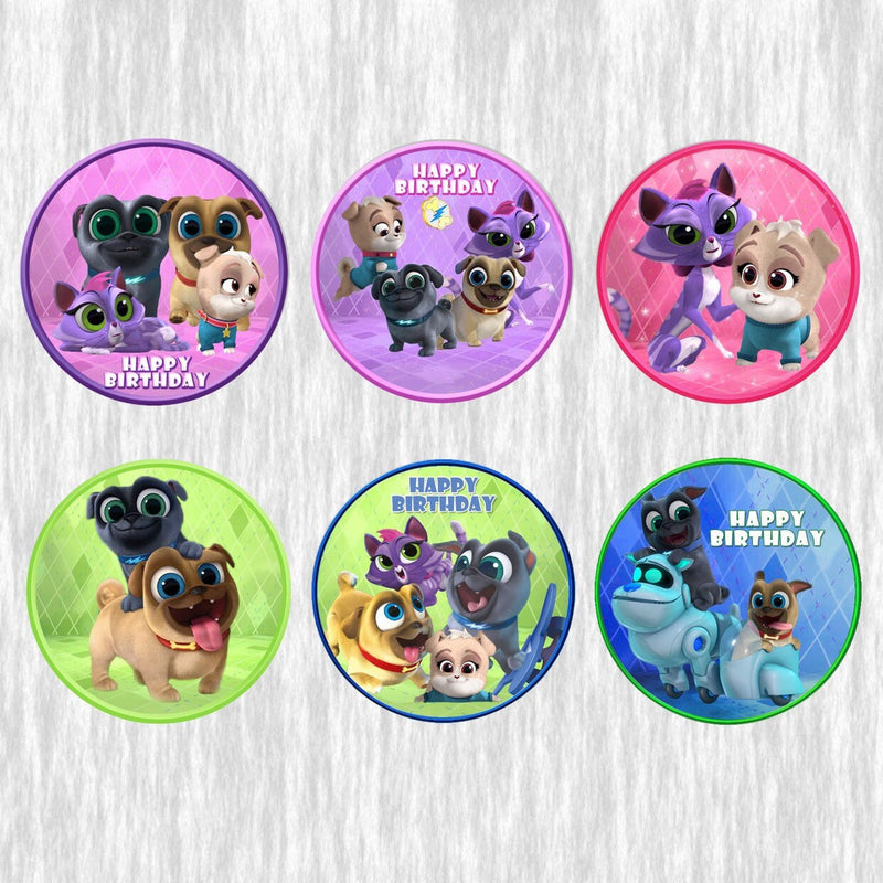 Puppy dog pals cupcake toppers - 24pack