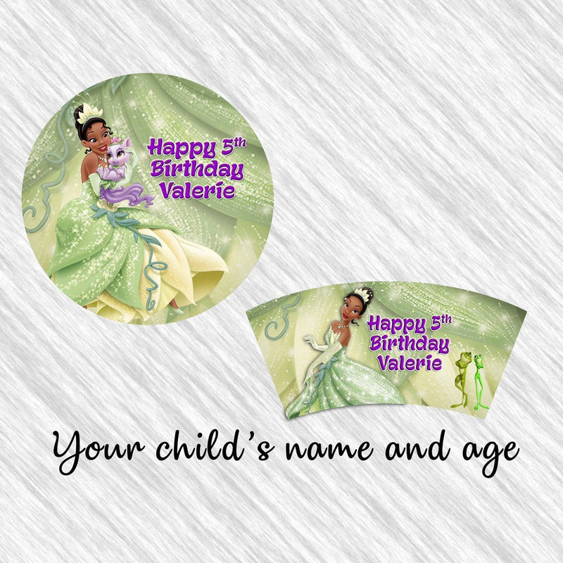 Princess Tiana paper plates, cups and napkins - 12pack