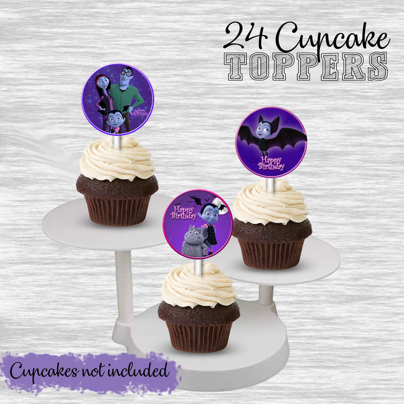 Vampirina cupcake toppers - 24pack