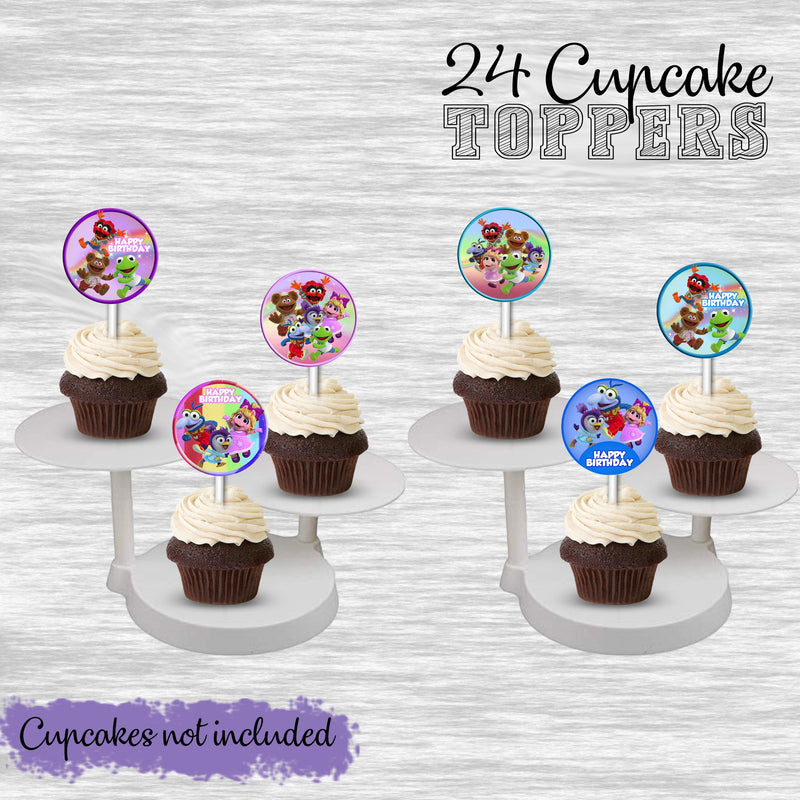 Muppet babies cupcake toppers - 24pack