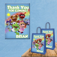 Load image into Gallery viewer, Muppet babies favor bags - gift bags - candy bags - 12pack
