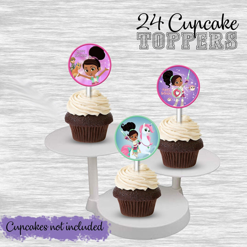 Princess Nella cupcake toppers - 24pack