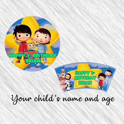 Little Baby bum paper plates, cups and napkins - 12pack
