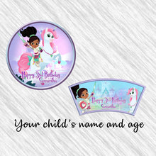 Load image into Gallery viewer, Princess Nella paper plates and cups - 12pack
