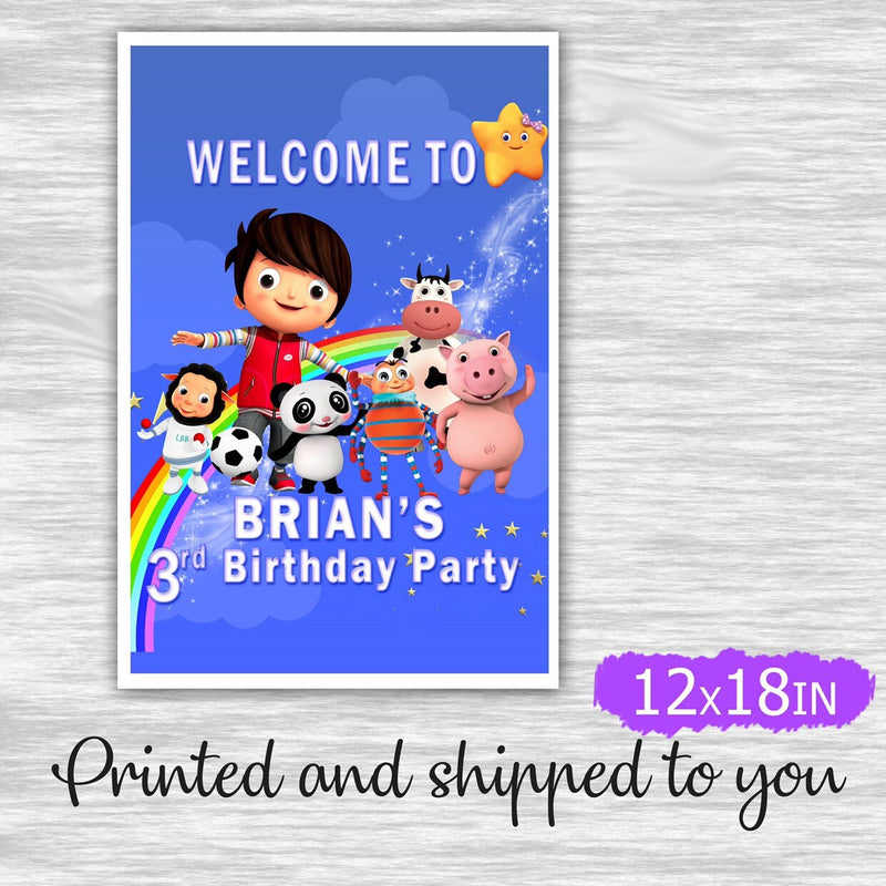 Little baby bum welcome sign - printed and shipped