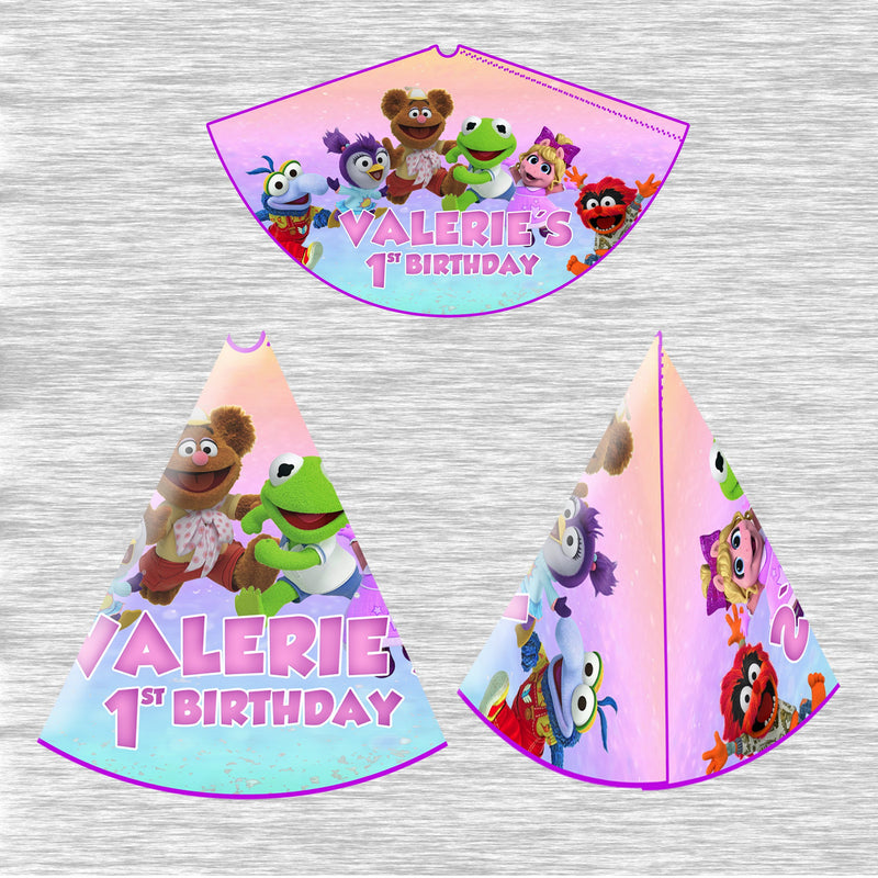 Muppet babies party hats - ready to use