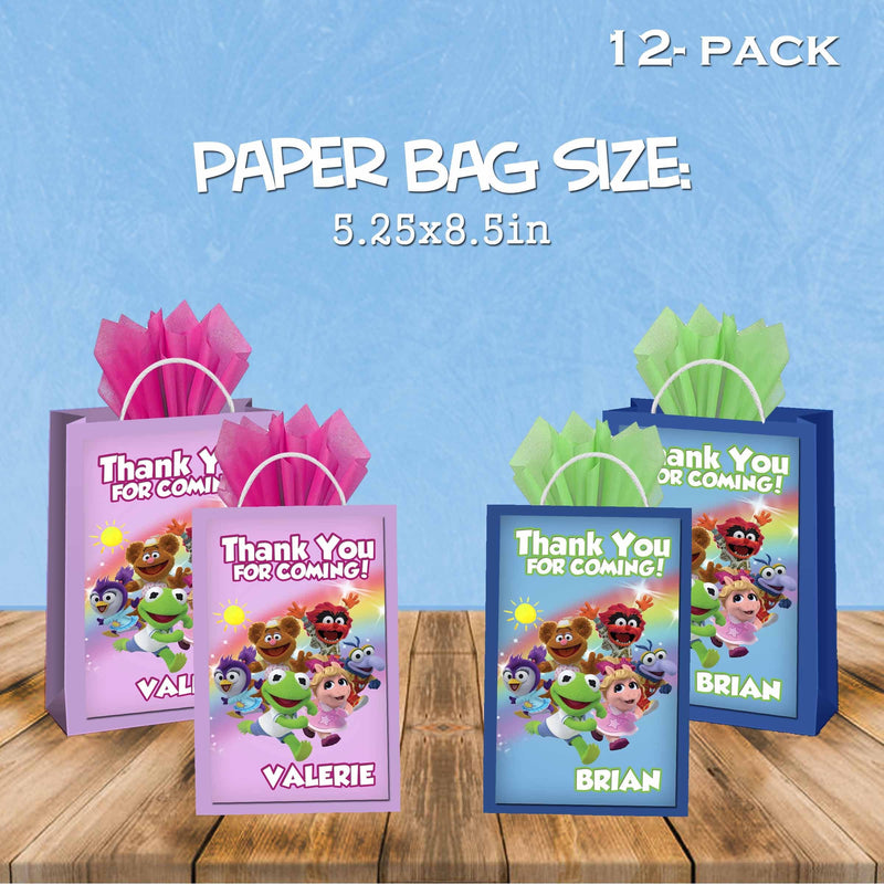 Muppet babies favor bags - gift bags - candy bags - 12pack