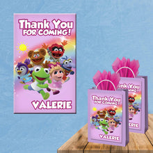 Load image into Gallery viewer, Muppet babies favor bags - gift bags - candy bags - 12pack
