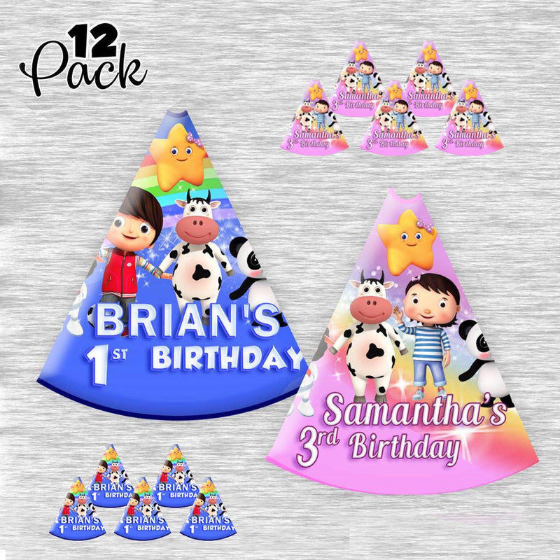 Little baby bum party hats - ready to use