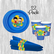 Load image into Gallery viewer, Little Baby bum paper plates, cups and napkins - 12pack
