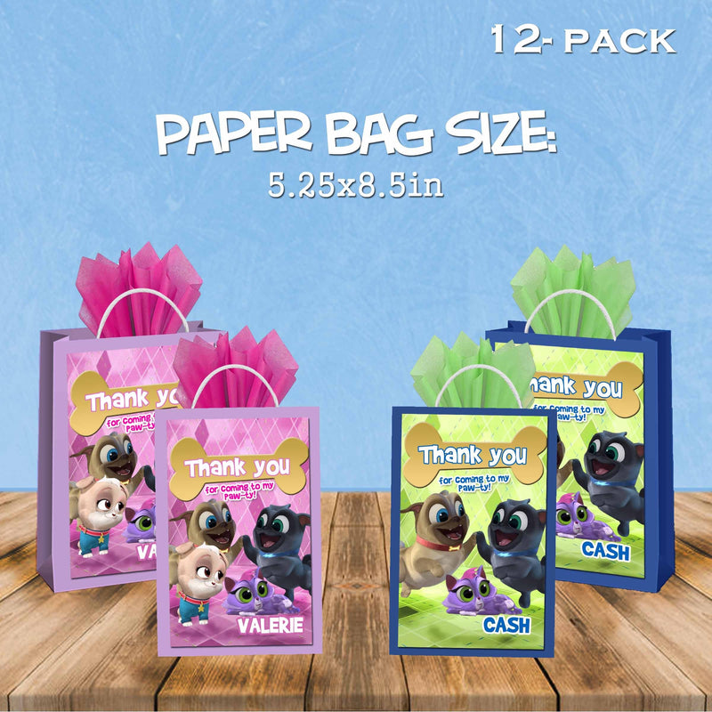 Puppy dog pals favor bags - gift bags - candy bags - 12pack