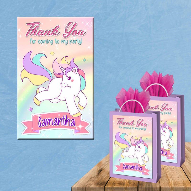 Unicorn favor bags - gift bags - candy bags - 12pack