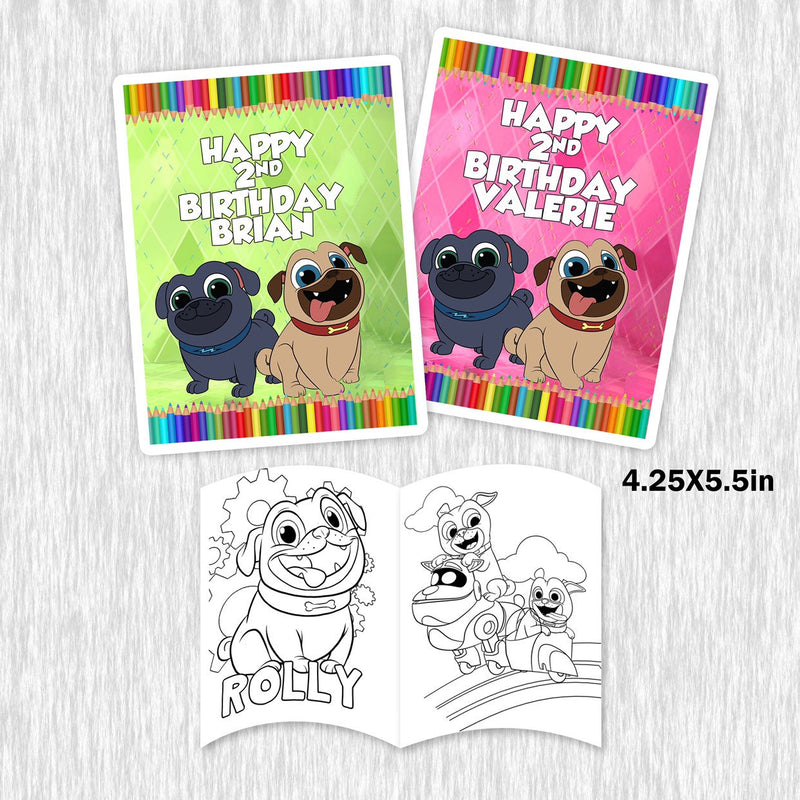 Puppy dog pals coloring books with crayons for party favors - 12pack