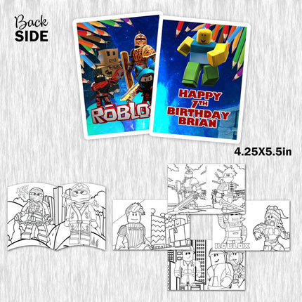 Roblox coloring books with crayons for party favors - 12pack