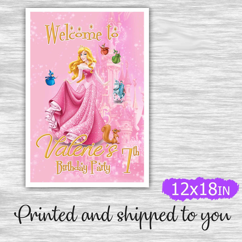 Sleeping beauty welcome sign - printed and shipped