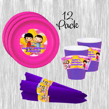 Load image into Gallery viewer, Little Baby bum paper plates, cups and napkins - 12pack
