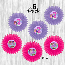 Load image into Gallery viewer, Muppet Babies Small Fan Decoration- 6 or 12 Pack- size 6in
