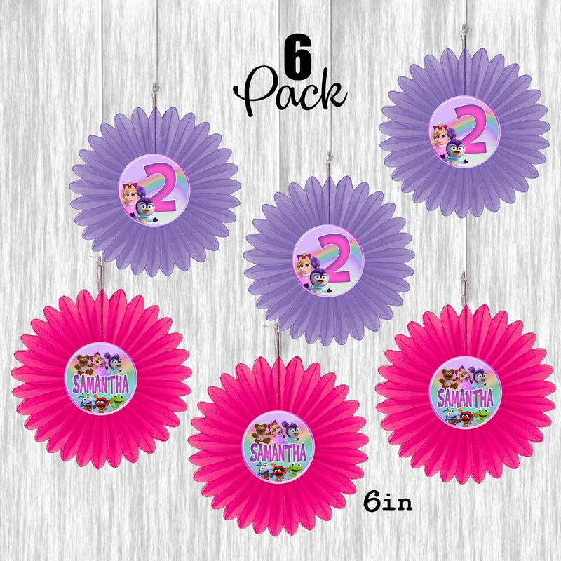 Muppet Babies Small Fan Decoration- 6 or 12 Pack- size 6in