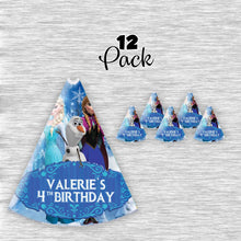 Load image into Gallery viewer, Frozen party hats - ready to use
