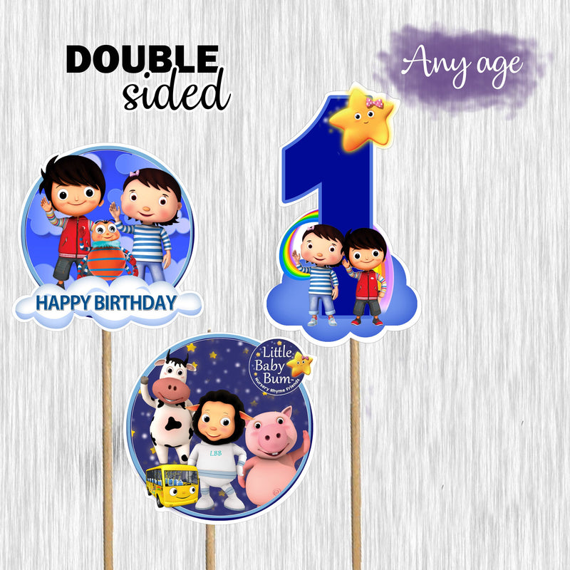 Little baby bum centerpieces - double sided - ready to use