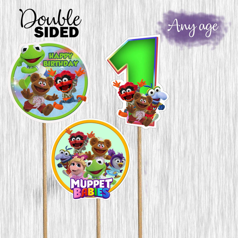 Muppet Babies centerpieces - double sided - Ready to use