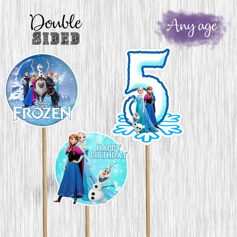 Frozen centerpieces - double sided - Ready to use